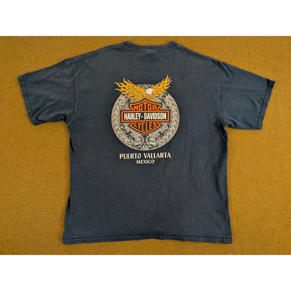 Harley-Davidson Puerto Vallarta Mexico Tshirt Adult Size XL Faded - Read - Picture 1 of 8
